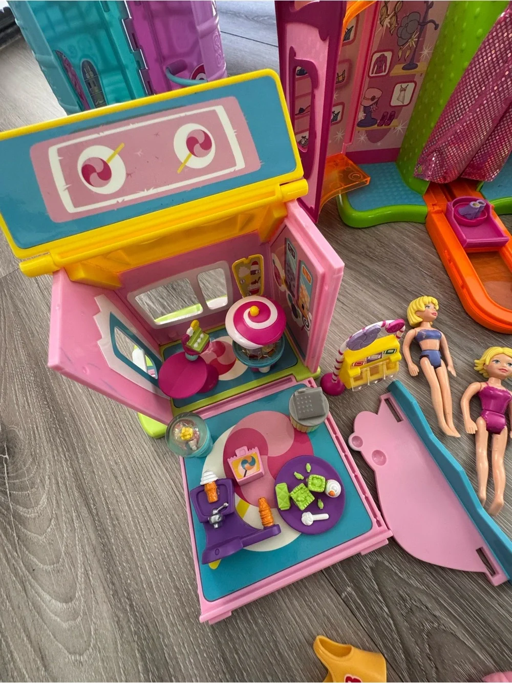 Large collection of vintage Polly Pocket dolls and Accessories